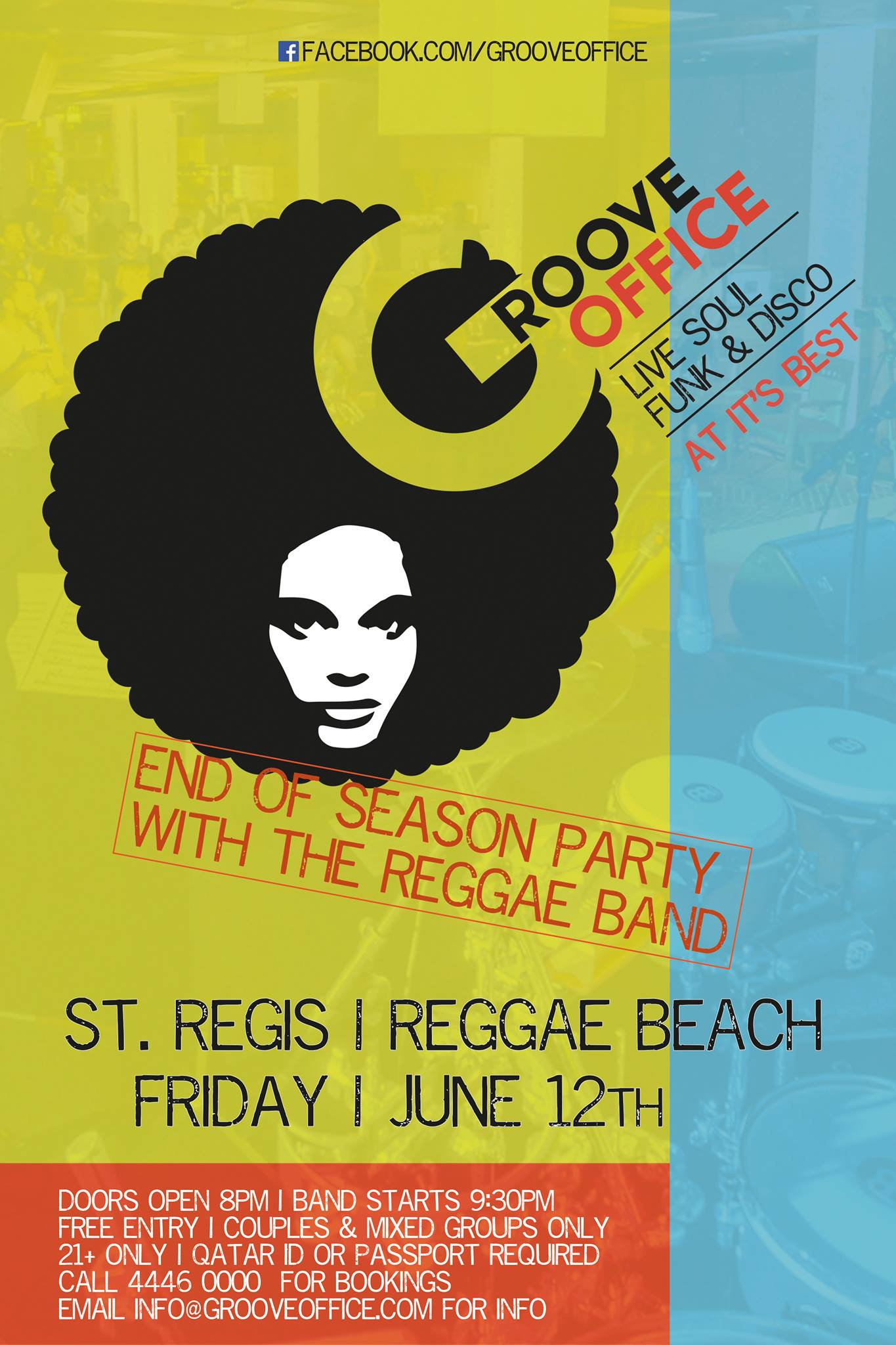 Groove Office @ Reggae Beach, St. Regis Hotel | Qatar Events
